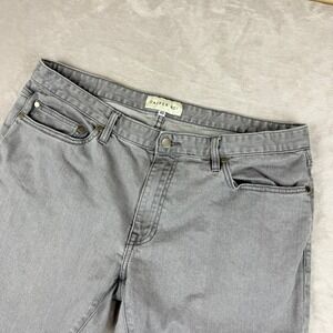 Dapper Boi Jeans Mens 40x30 Gray Slim Fit Tapered Stretch Preppy Casual EUC